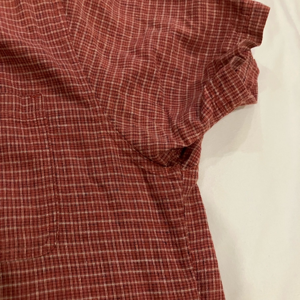 Patagonia Men's Short-Sleeve Button-Down Shirt in Rust Plaid - Picture 6 of 6